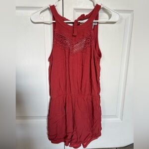 Medium Almost Famous Reddish/Orange Romper